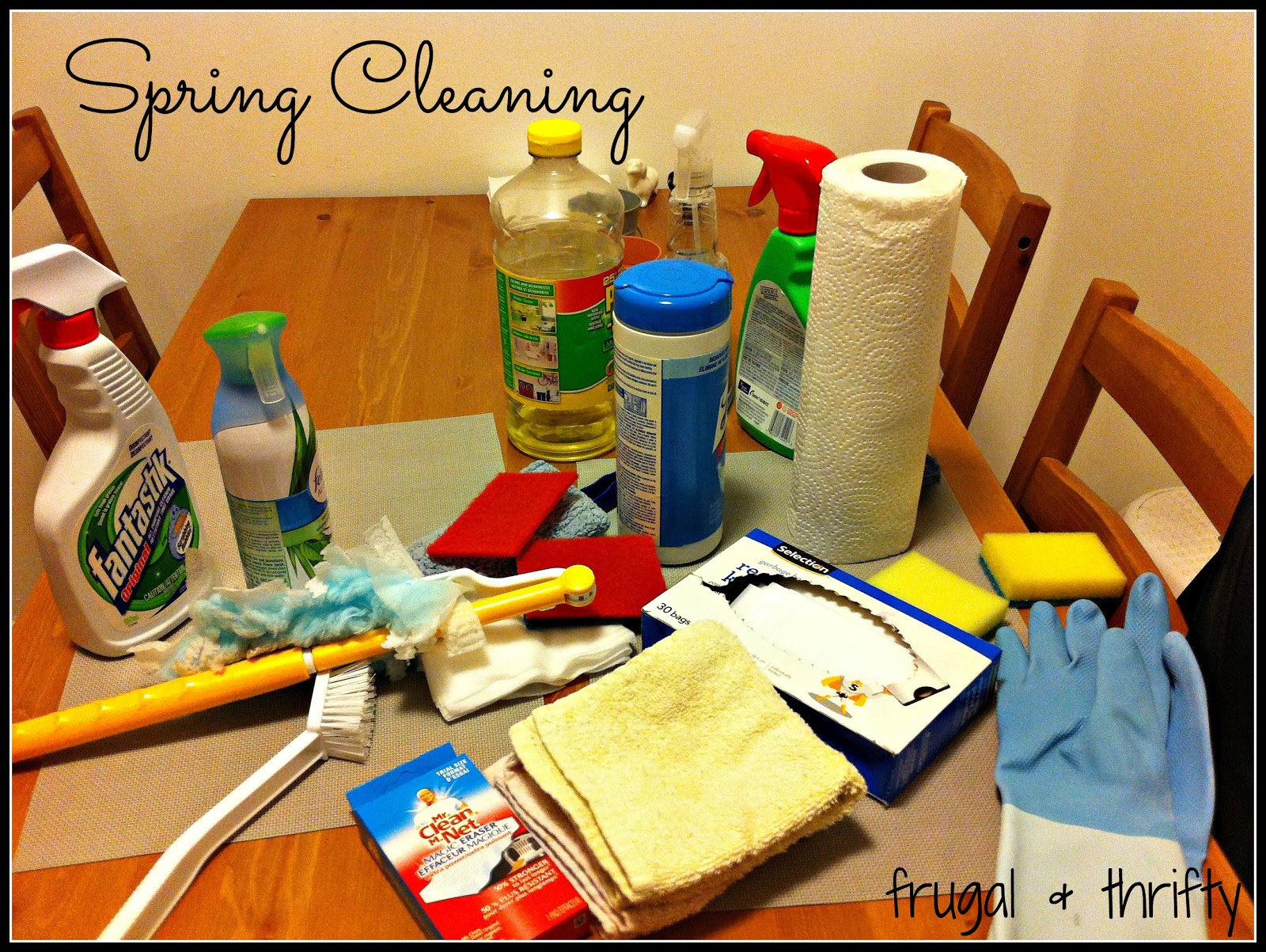 spring cleaning supplies checklist