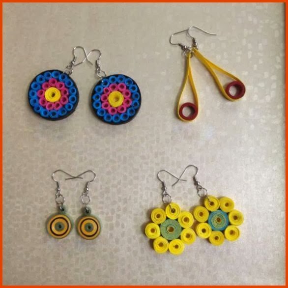 Quilling Earrings Simple and Pretty - HANDY DIY