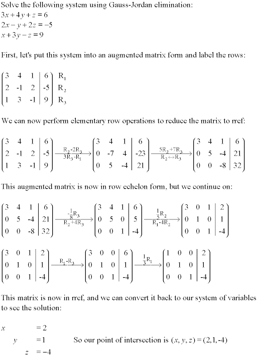reduced echelon form and row operations wsu math class row reduced echelon form
