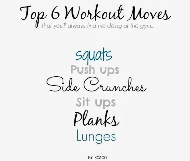 KEEP CALM AND CARRY ON Top 6 Workout Moves