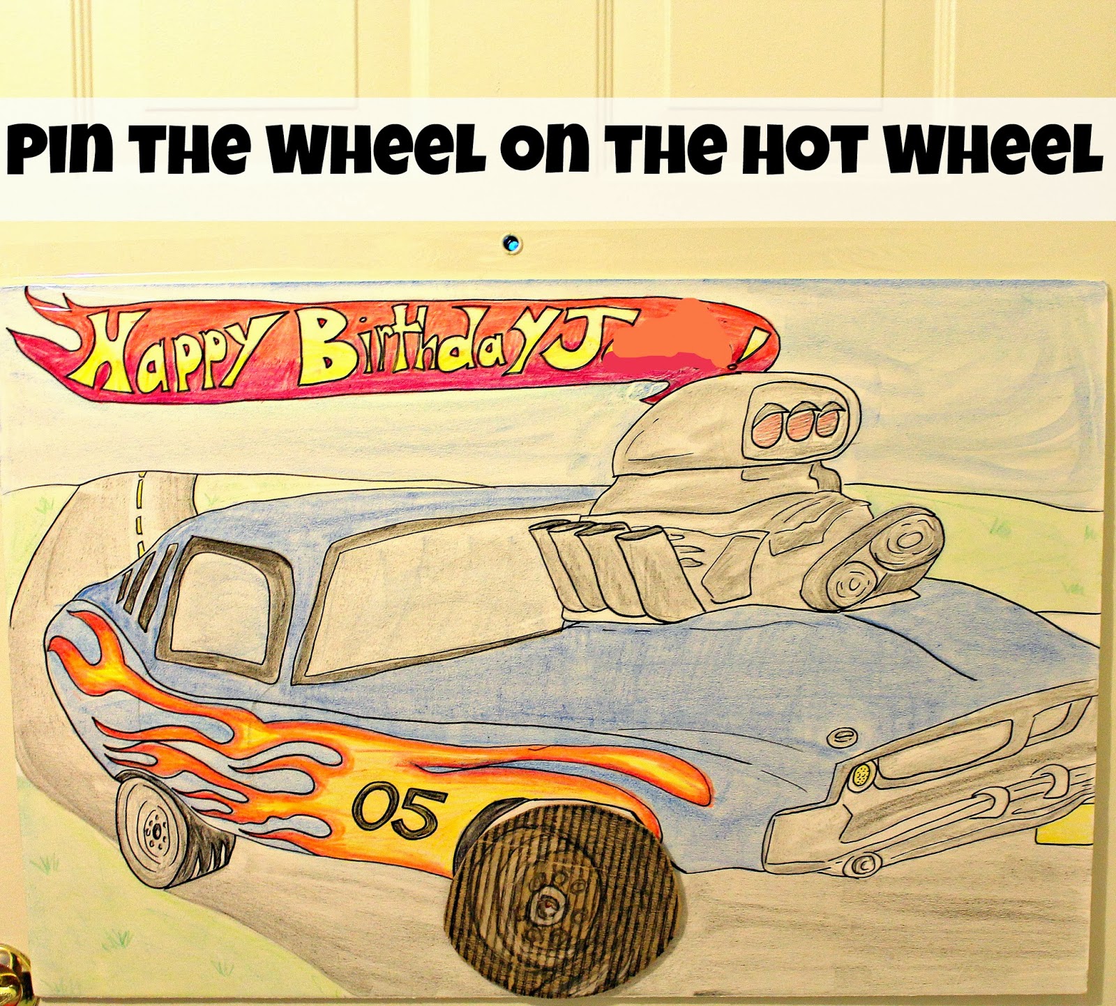 Freshly Completed Hot Wheel Birthday Party!!