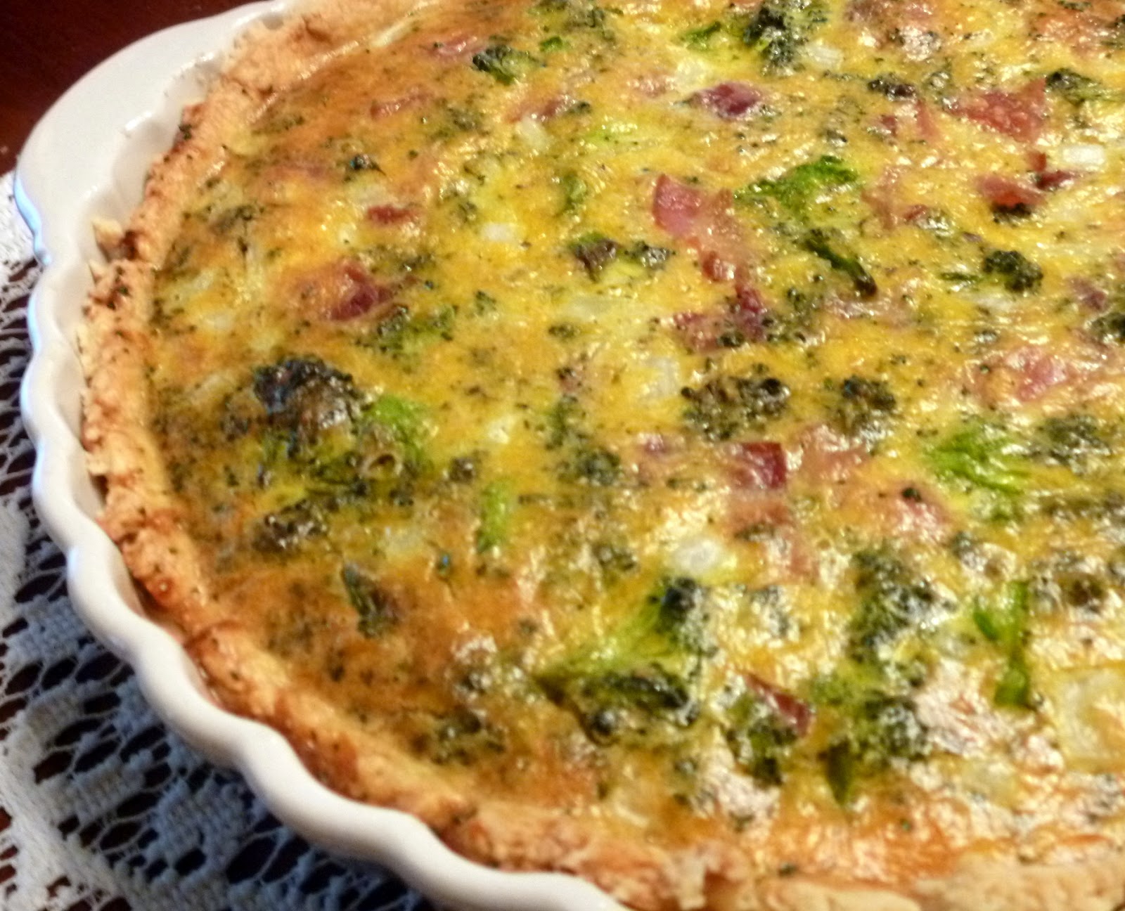 Roasted Broccoli Bacon Cheddar Quiche Fresh Eggs Daily®
