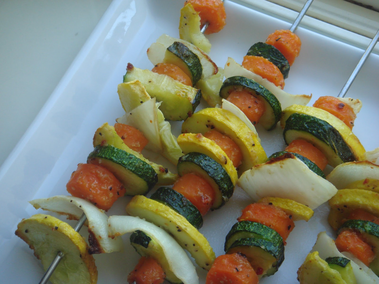 Eat Yourself Healthy & Happy Vegetarian Kabobs (with vegan option)