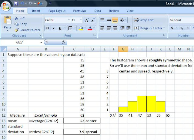 Standard Deviation Tool Excel