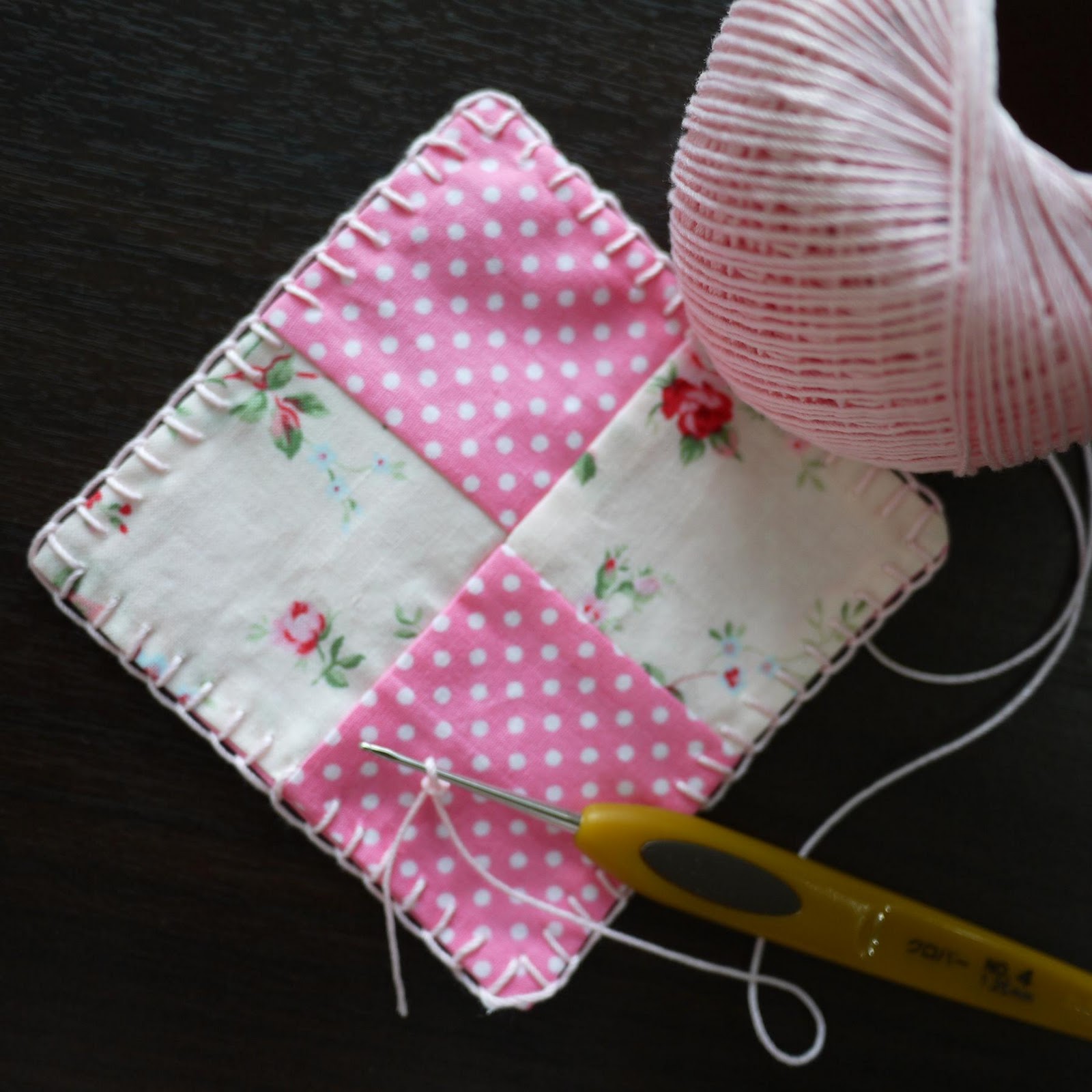 patch.stitch.button Button Love's Patchwork Doily