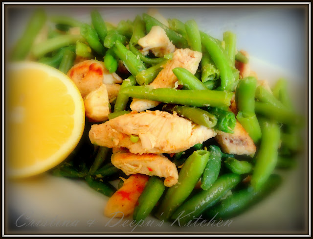 spicy chicken with green beans