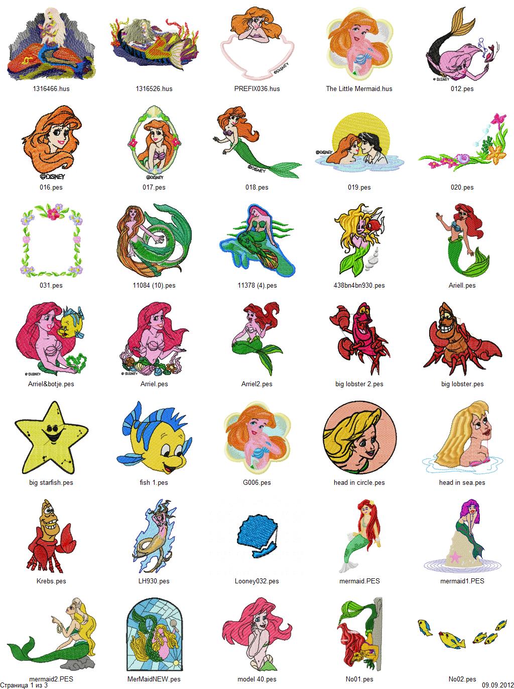 The little mermaid 85 disney wilsonagirardj designs free machine The little mermaid 85 disney wilsonagirardj designs free machine