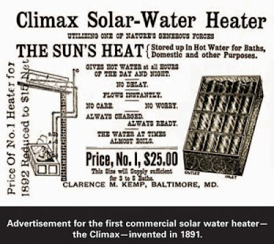Un dels primers escalfadors solars de la història