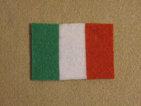 olasz zászló hűtőmágnes