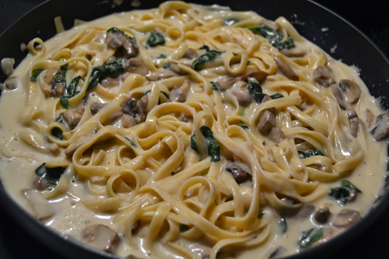 Mommy Recipe Project Mushroom Florentine Pasta