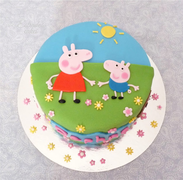 Tarta Peppa Pig con fondant - 03