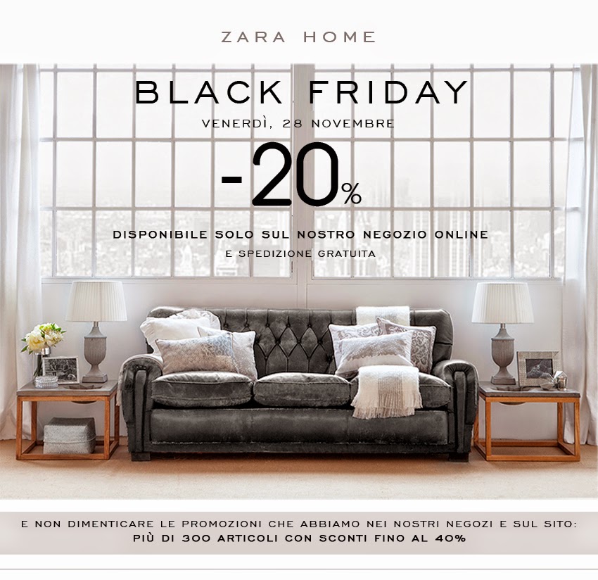 The Shoppinguide.it ZARA HOME BLACK FRIDAY ONLINE 2014