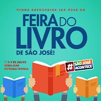 Convite para sessão de autógrafos e lançamento de livro