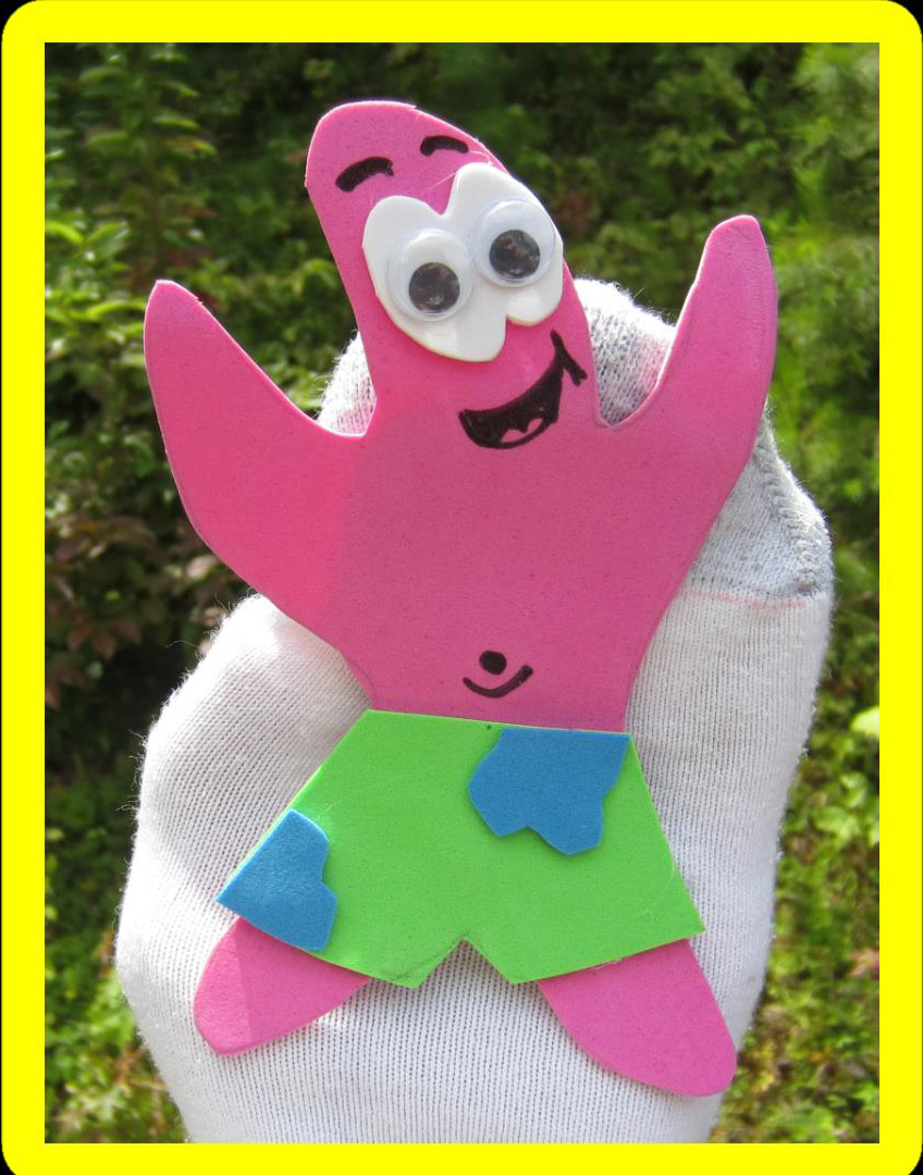 EasyMeWorld: How To Make Spongebob and Patrick Sock Puppets