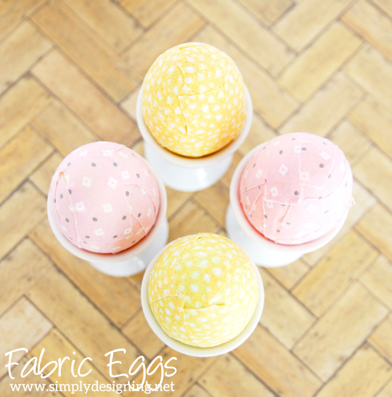 Fabric Covered Eggs with a Twist