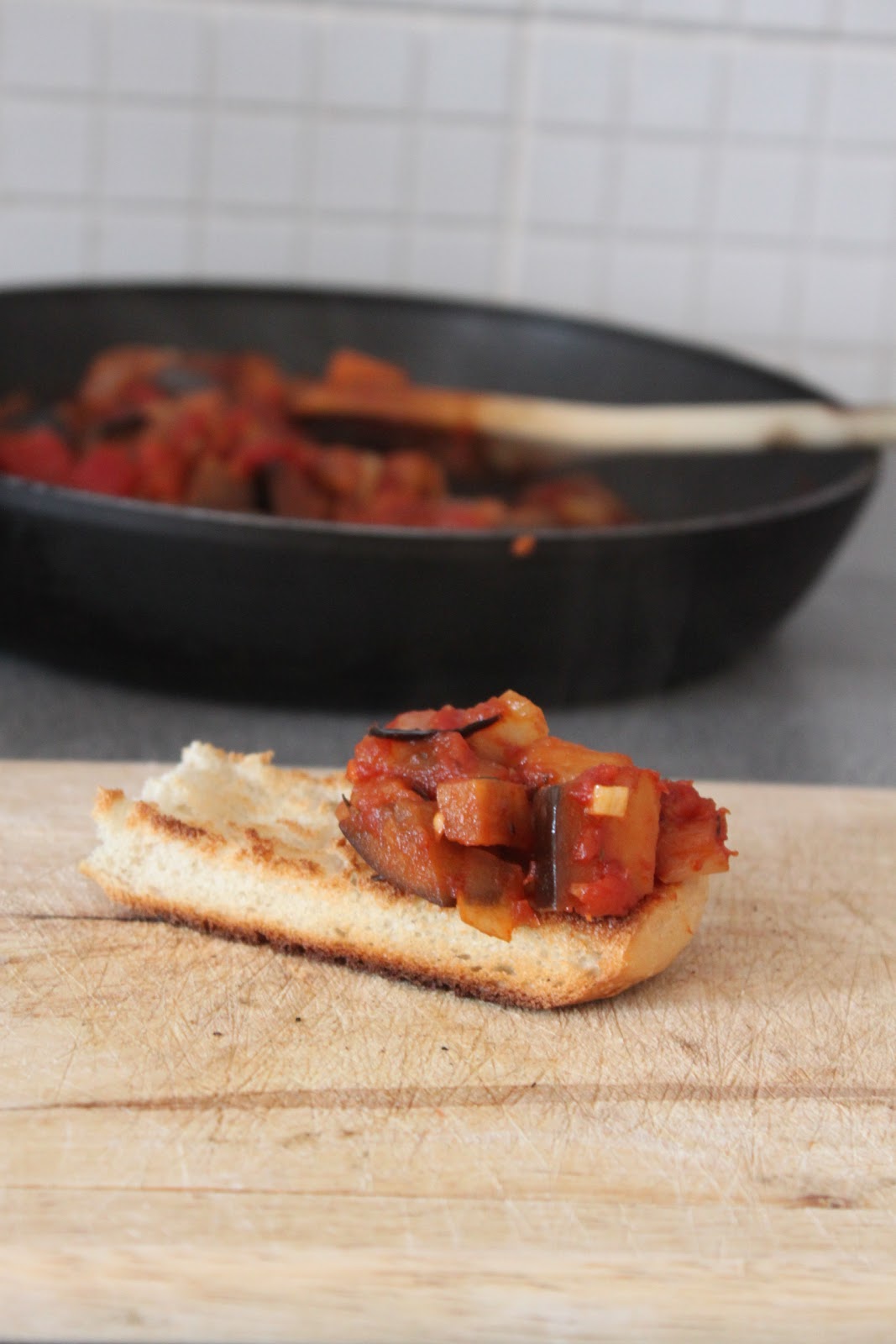 Sweet and spicy aubergine caponata Amuse Your Bouche