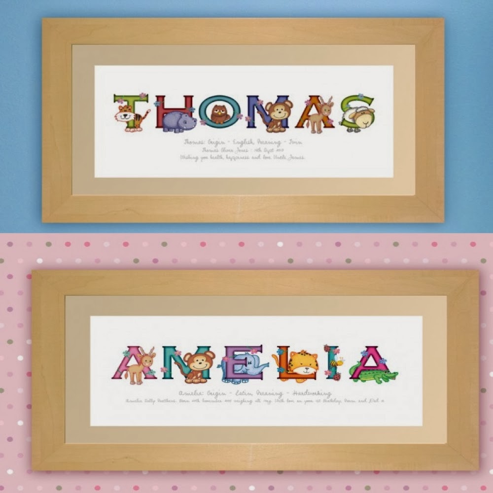 Personalised name prints for kids bedrooms mamas V.I.B