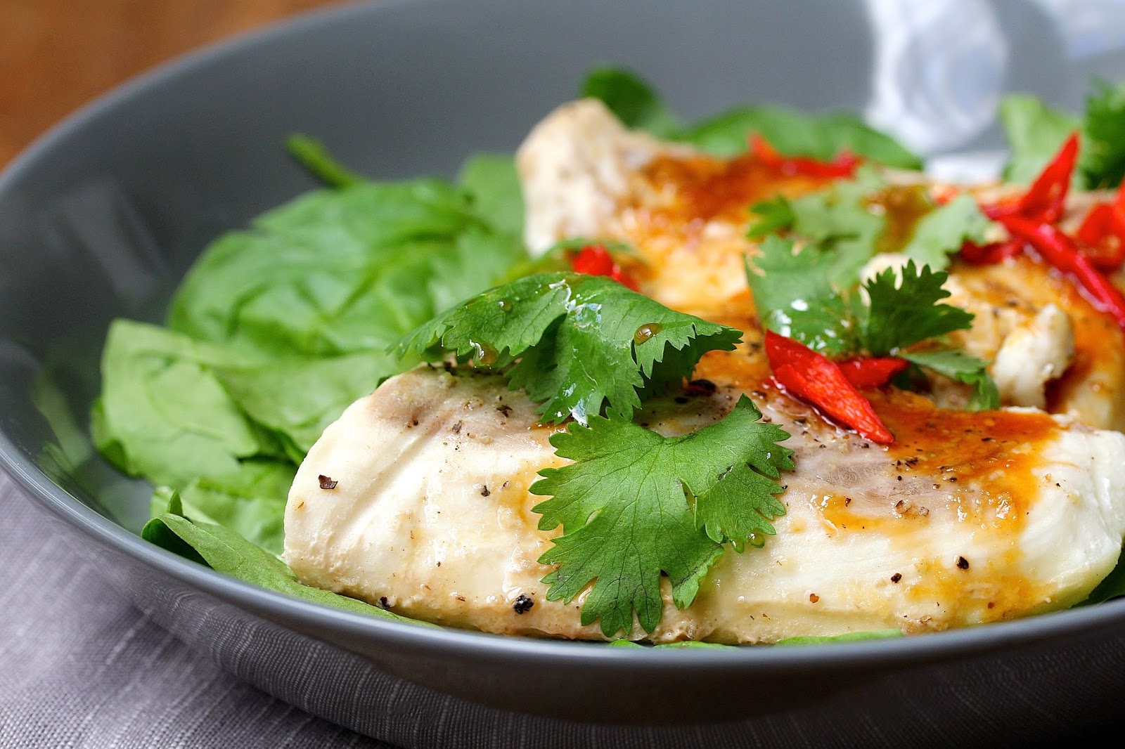 Asian Style Halibut en Papillote Karen's Kitchen Stories