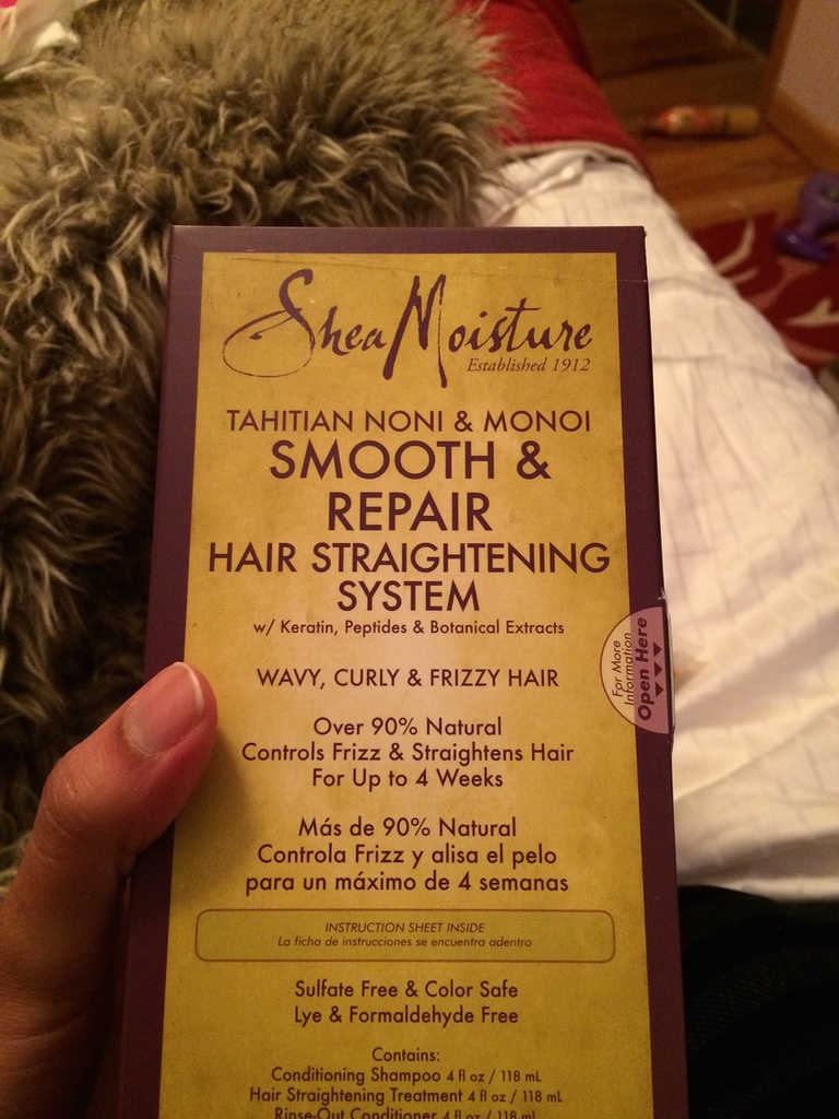 shea moisture straightening system