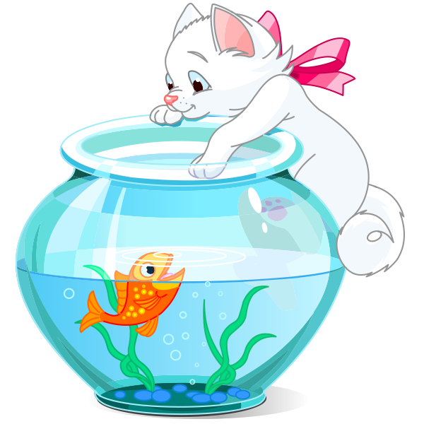 Cat and Fishbowl