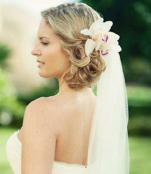 Wedding Ideas Wedding Hairstyles With Flowers And Veil