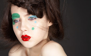 editorial beauty photography, new york city, polka dot makeup