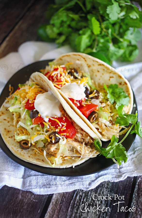 Crock Pot Chicken Tacos from Kleinworth & Co.