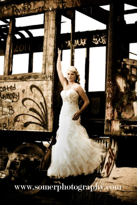 bridal on old train cart