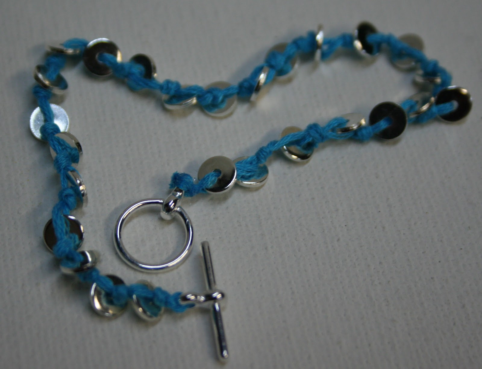 Vitamin C... A Daily Dose of Creativity Trendy Embroidery Floss Bracelet