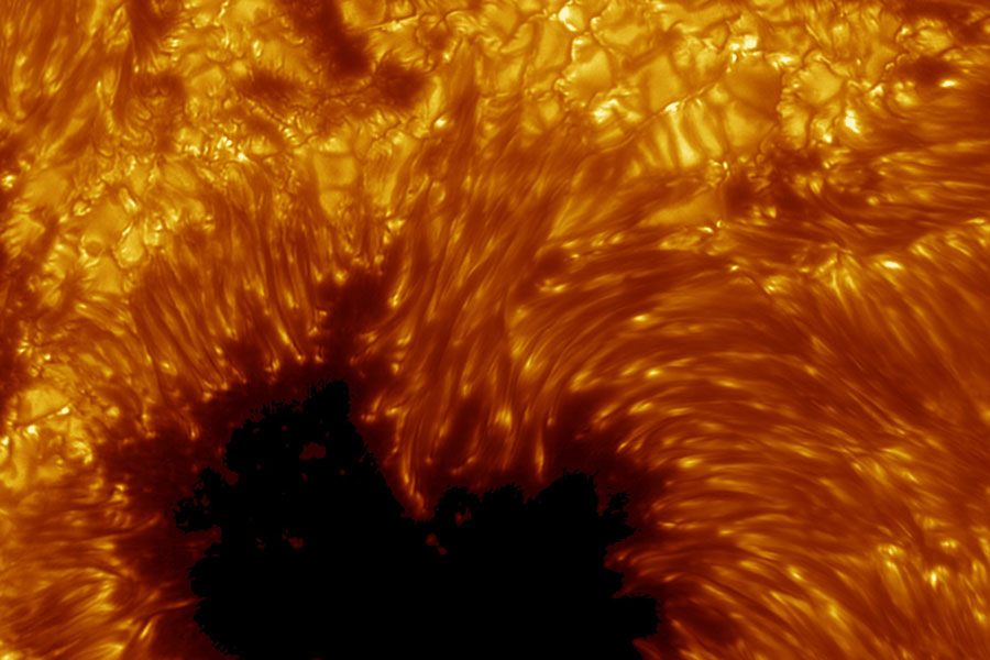 Sun spot close up