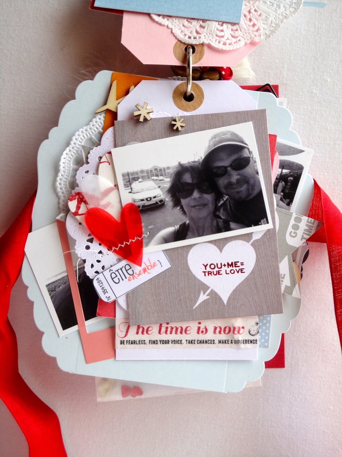 Instants de Scrap Mini album "Saint Valentin"