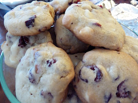 Cranberry White Chocolate Almond Cookies