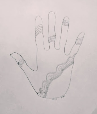 Ink Hand Drawing
