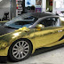 Amazing Gold plated cars in gold rush of luxury