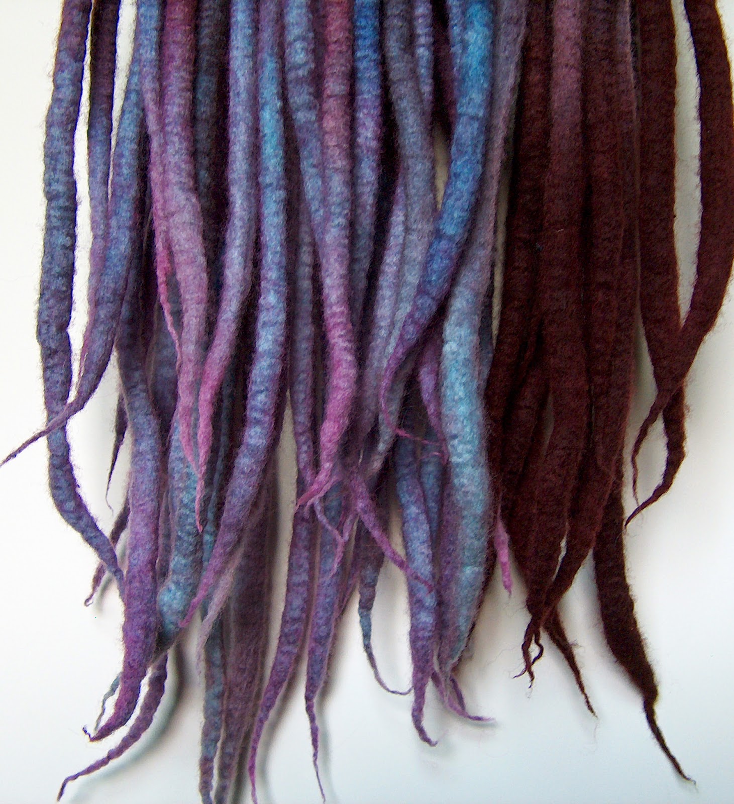 Hair Extensions Cyberlox Dreadfalls Fringe Synthetic Hair Accessories HandDyed 64Ct