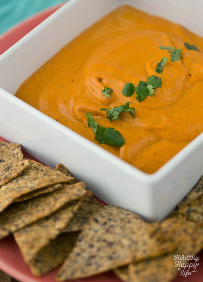 Easy Vegan Queso in Minutes! Warm, Spicy + Creamy Dip or Sauce. Vegan