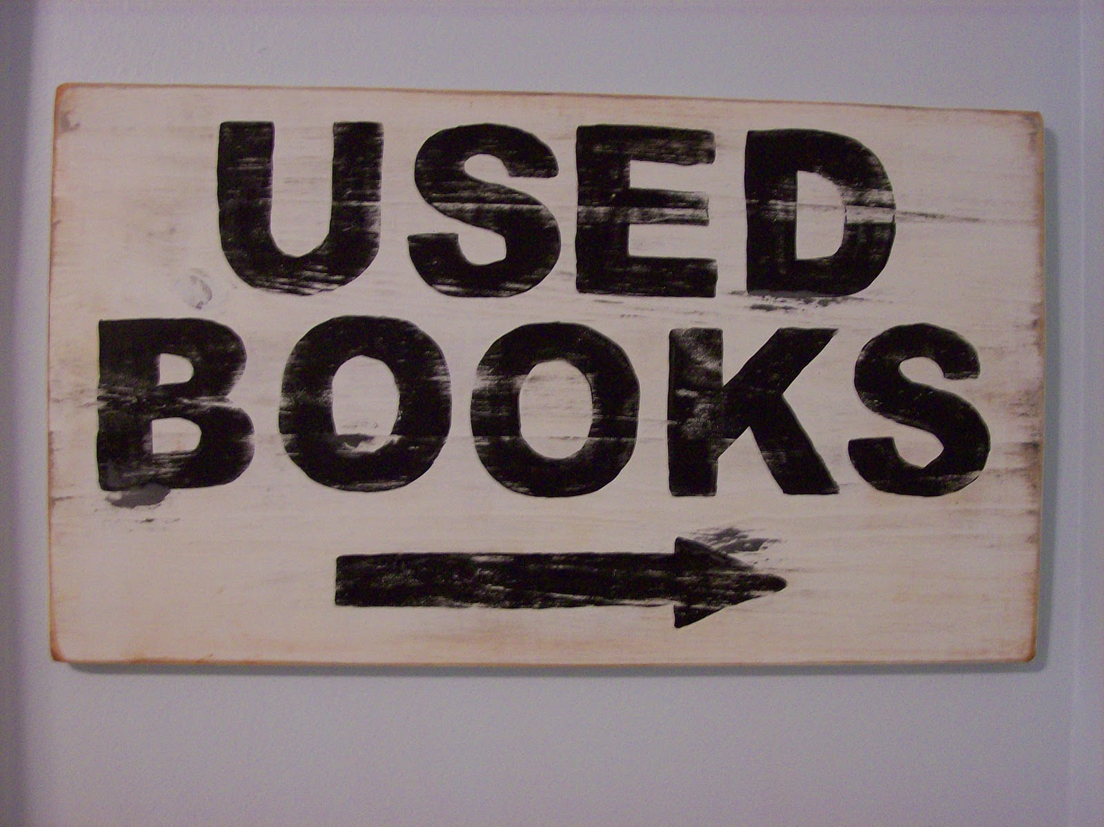 Sharon at Home Used Book Sign