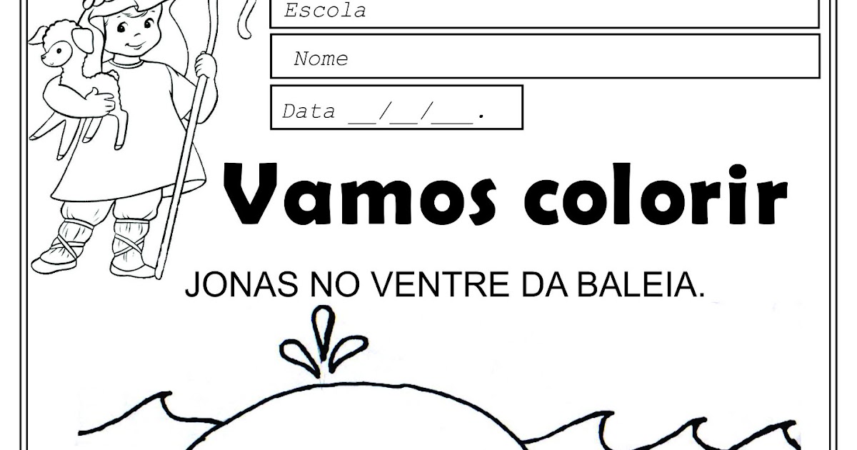 tia lu e os amiguinhos de jesus desenho de jonas no ventre da