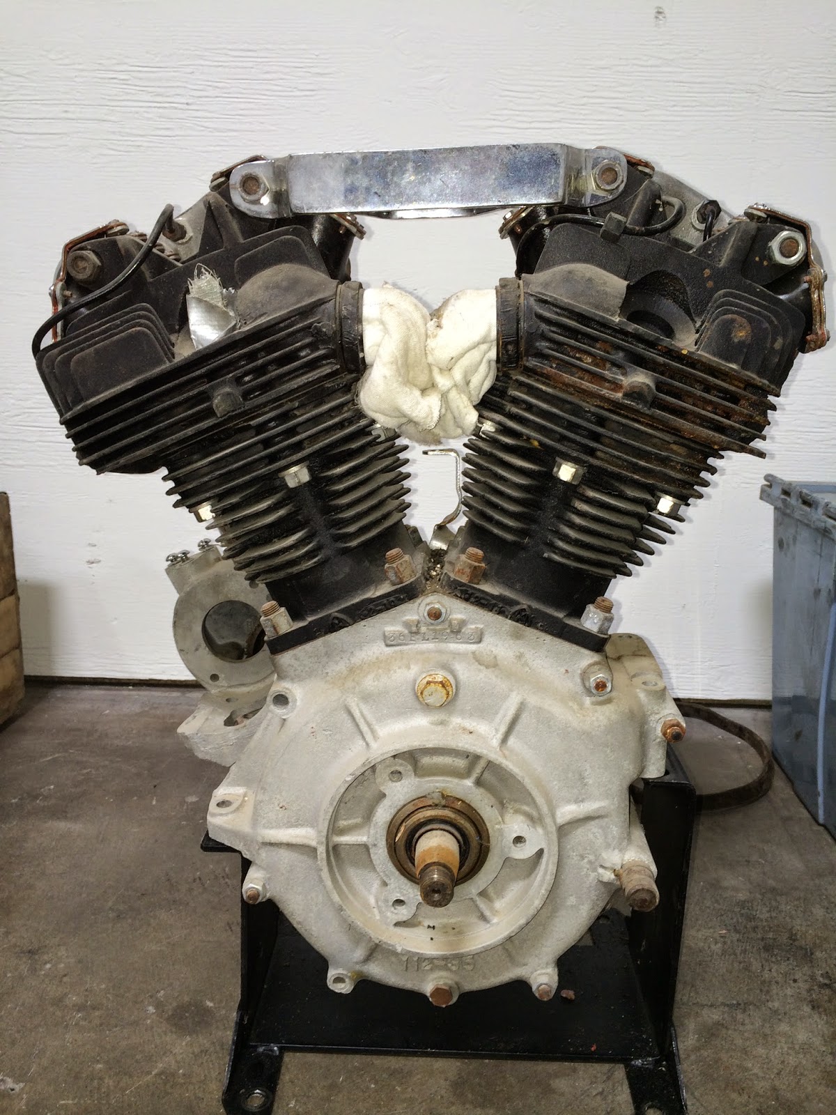 Born Loser 1936 Knucklehead Motor & Frame For Sale