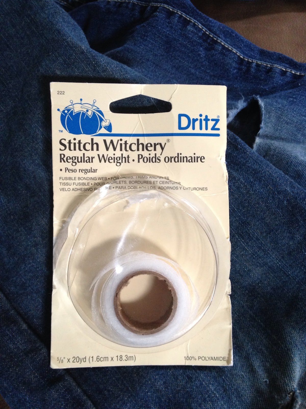 Dritz Stitch Witchery Fusible Bonding Web Narrow