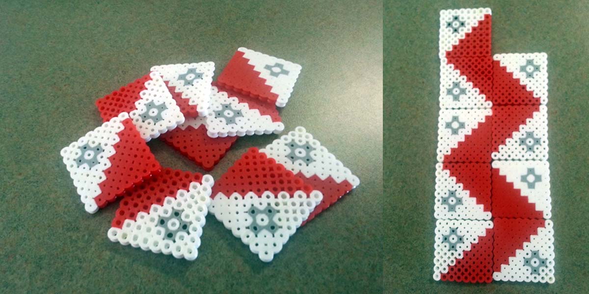 The Puzzle Den DIY Perler Bead Quilt Squares