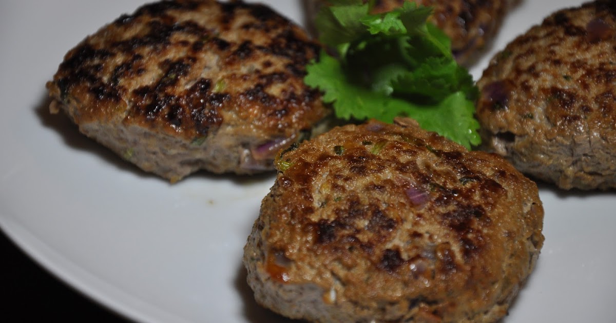 Slice of Rice CuminCoriander Beef Patties and Green Tomato Curry