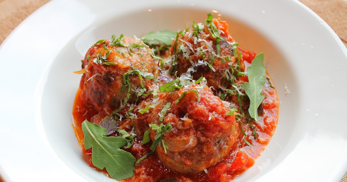 Tomato Braised Veal Meatballs by Steven Dolby