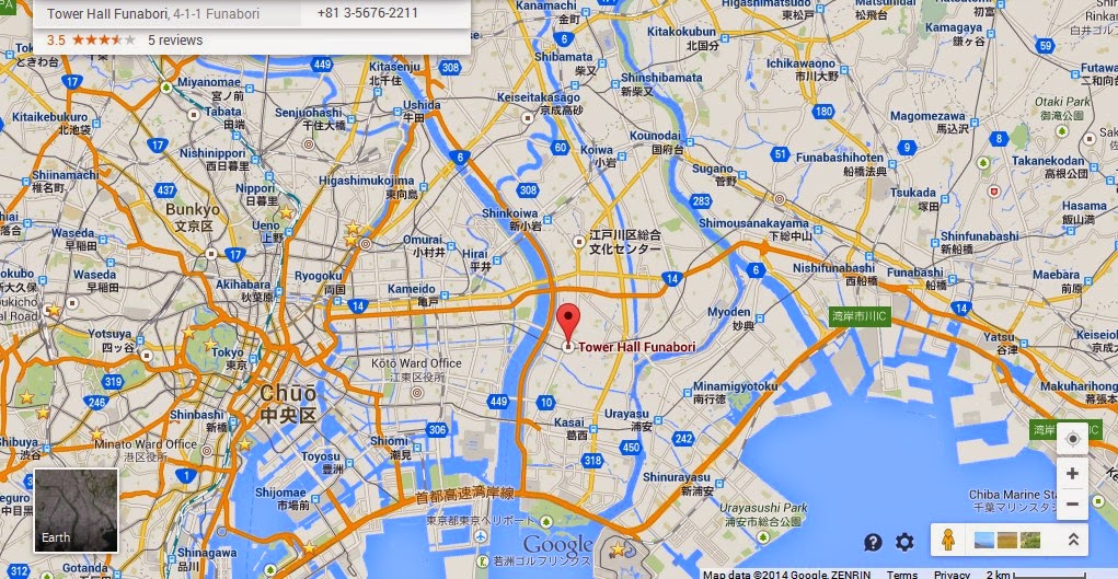 Tokyo Tower Location Map Tower Hall Funabori Tokyo Location Attractions Map - Portal Bj