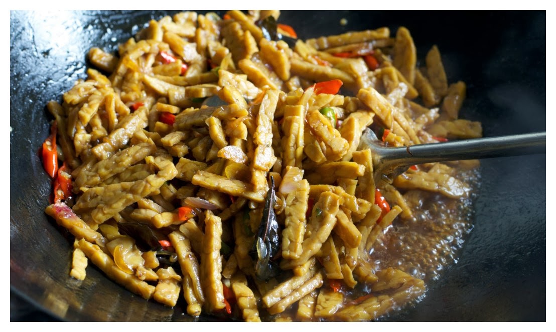 Indonesian Medan Food Tempe Kecap ( Soy Sauce Tempe)