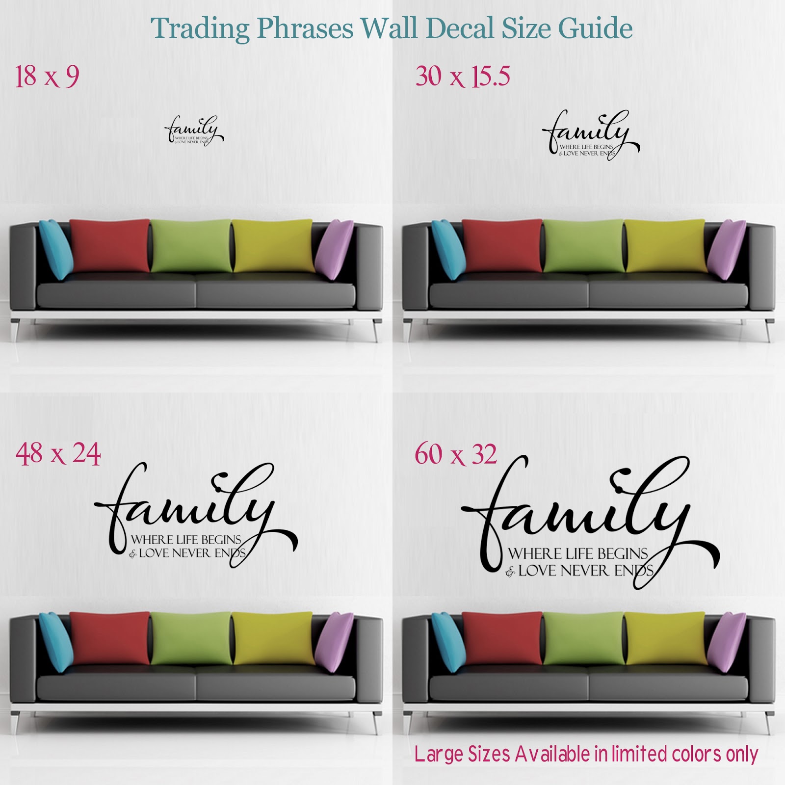 Wine Glass Decal Size Chart