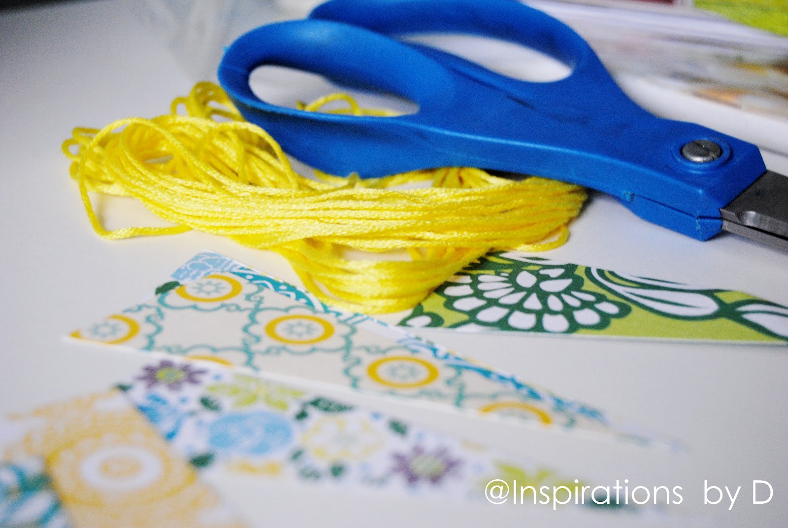 Inspirations by D DIY Scrapbook Paper Bunting