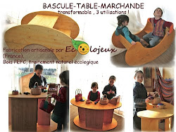 De notre fabrication : bascule-table-marchande