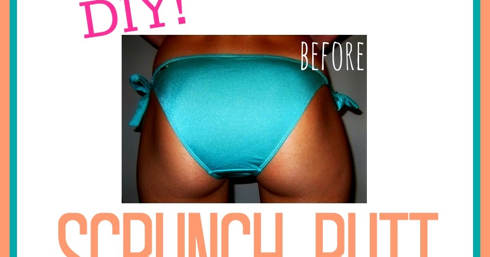 diy scrunch bikini bottom with elastic