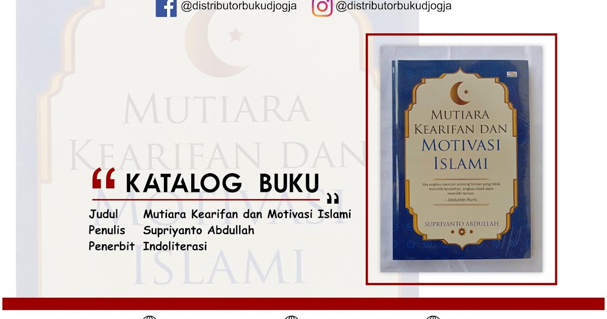 Mutiara Kearifan Dan Motivasi Islami Distributor Buku